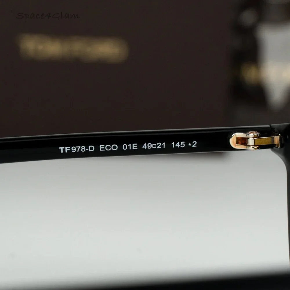 Tom Ford Men Sunglasses Black Light Brown Square FT0978-D/S Eco 01E BRAND NEW